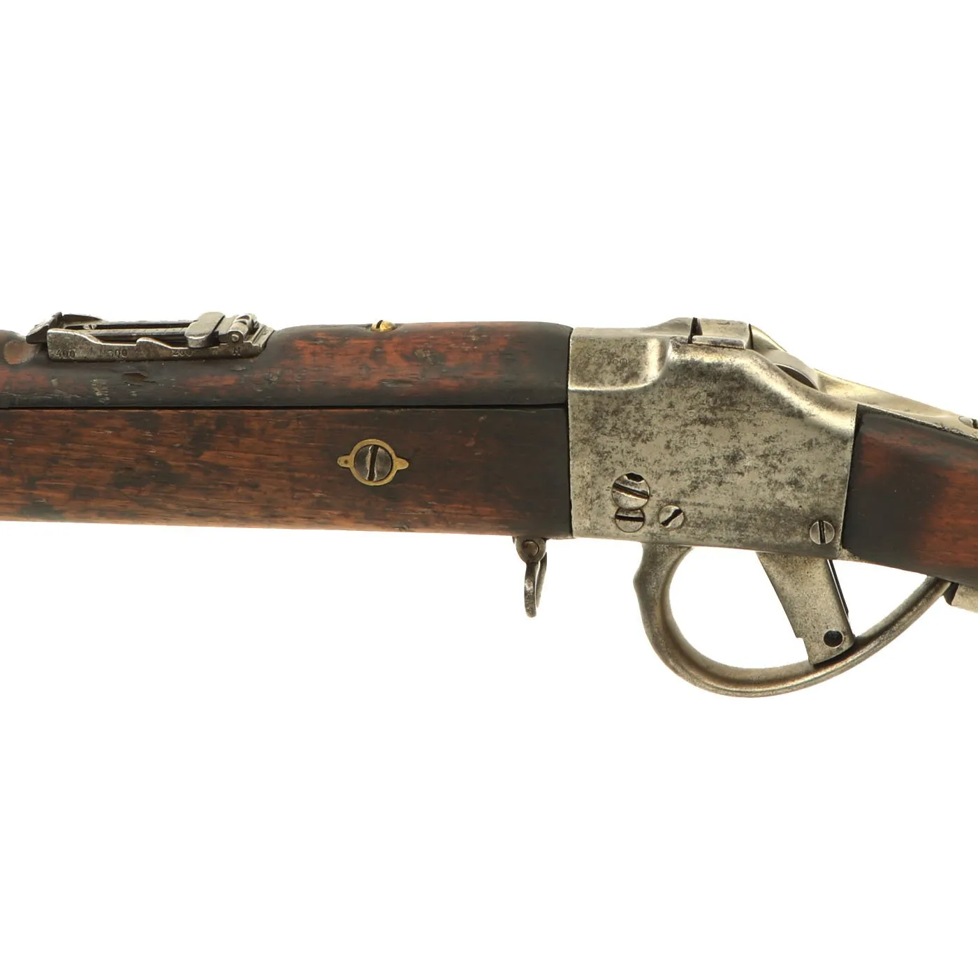 Original Belgian M-1870 Comblain Falling Block Carbine with Saber Bayonet - Serial 61022