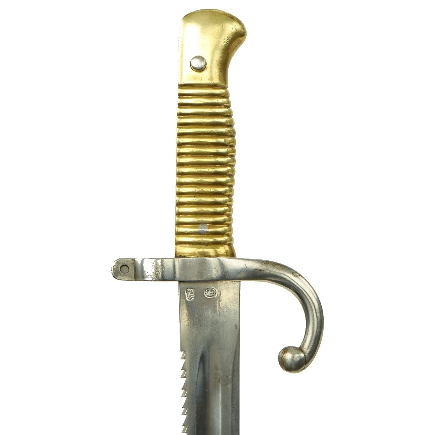 Original Belgian M-1870 Comblain Falling Block Carbine with Sawback Sword Bayonet dated 1889 - Serial 24321
