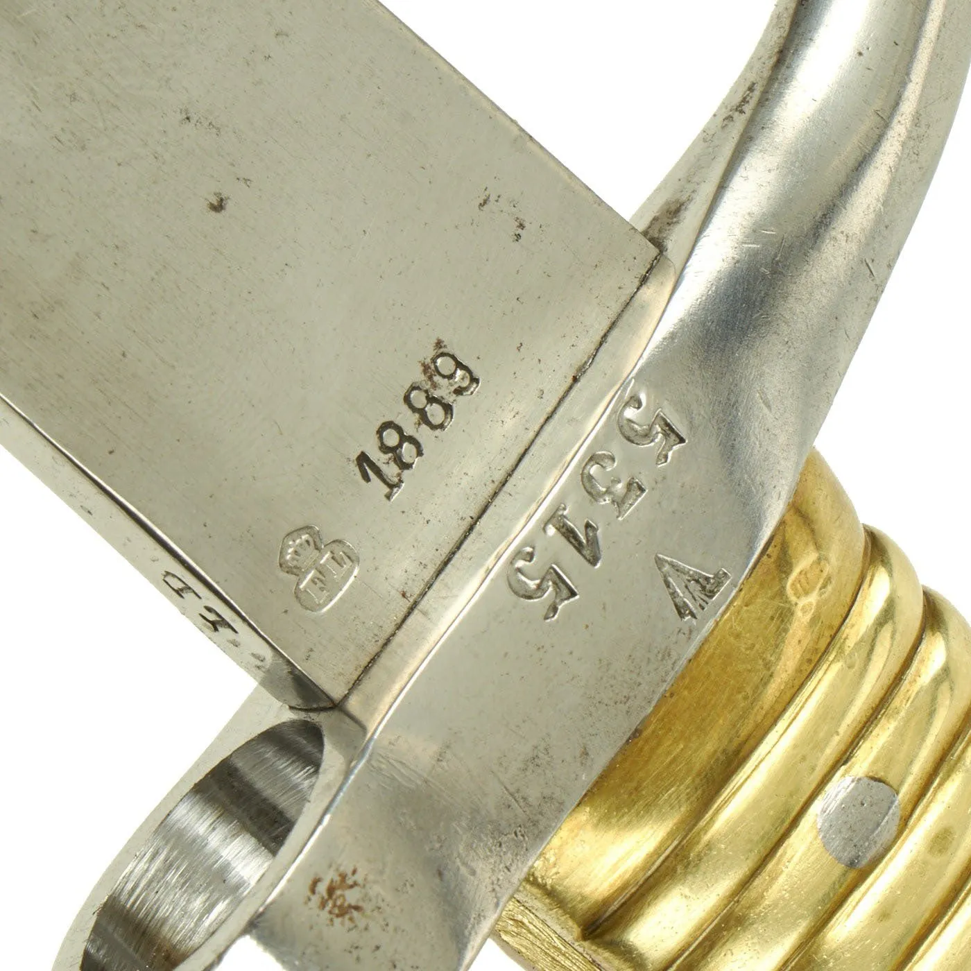 Original Belgian M-1870 Comblain Falling Block Carbine with Sawback Sword Bayonet dated 1889 - Serial 24321