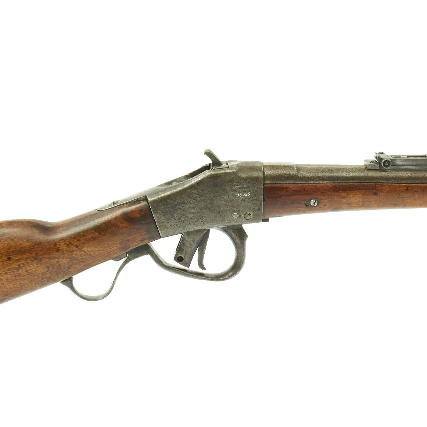 Original Belgian M-1870 Comblain Infantry Falling Block Rifle dated 1884 - Serial 113228