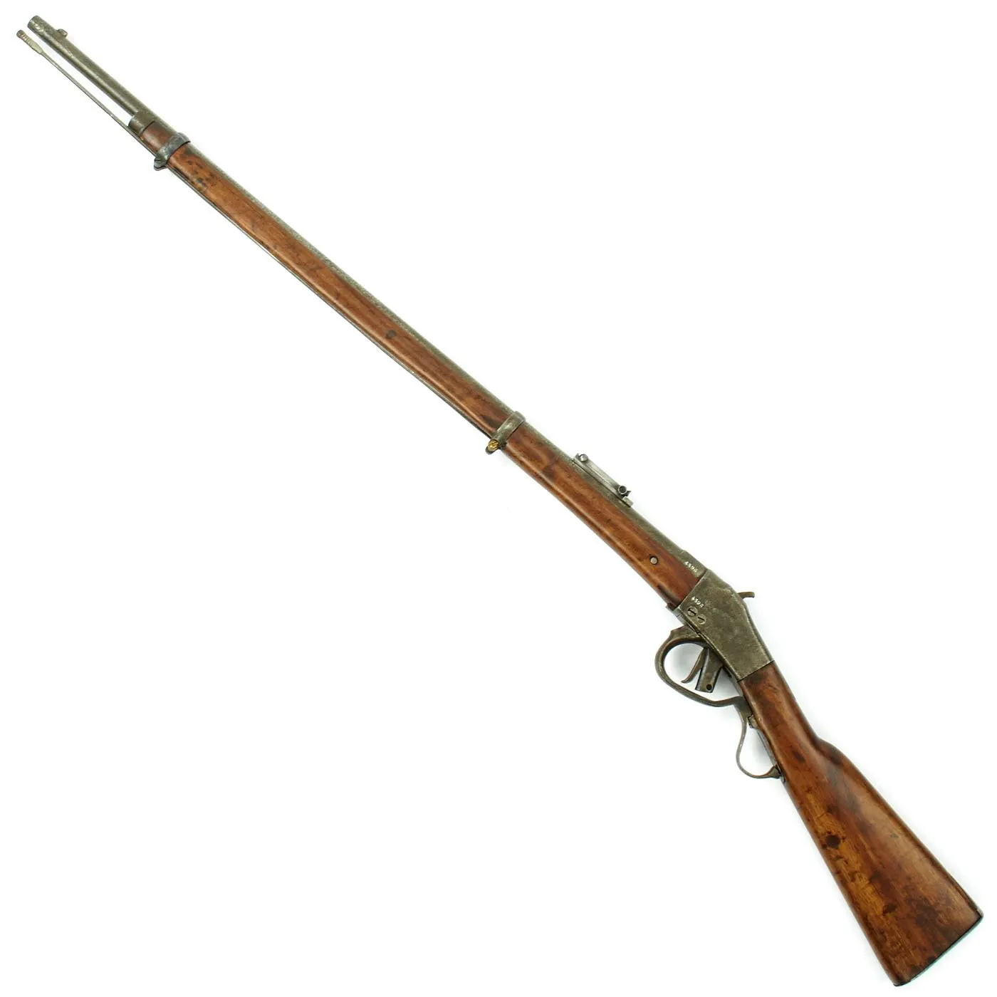 Original Belgian M-1870 Comblain Infantry Falling Block Rifle dated 1884 - Serial 113228