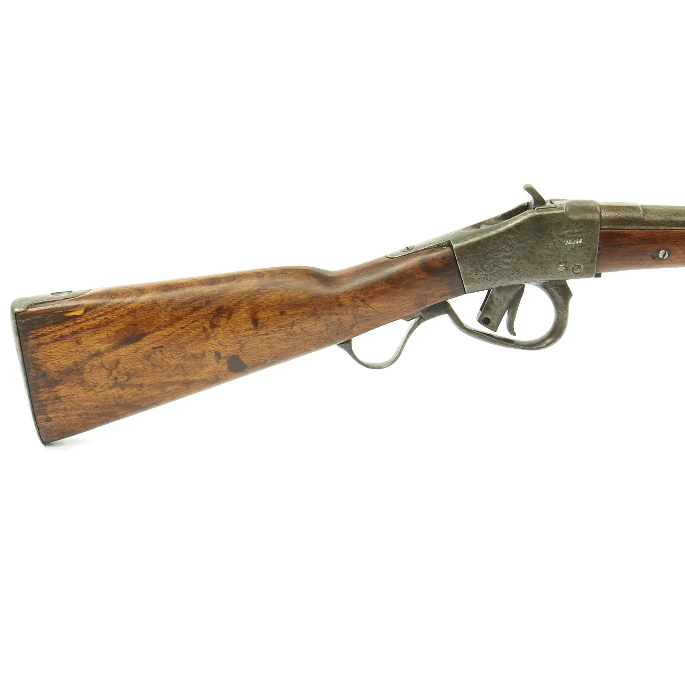 Original Belgian M-1870 Comblain Infantry Falling Block Rifle dated 1884 - Serial 113228