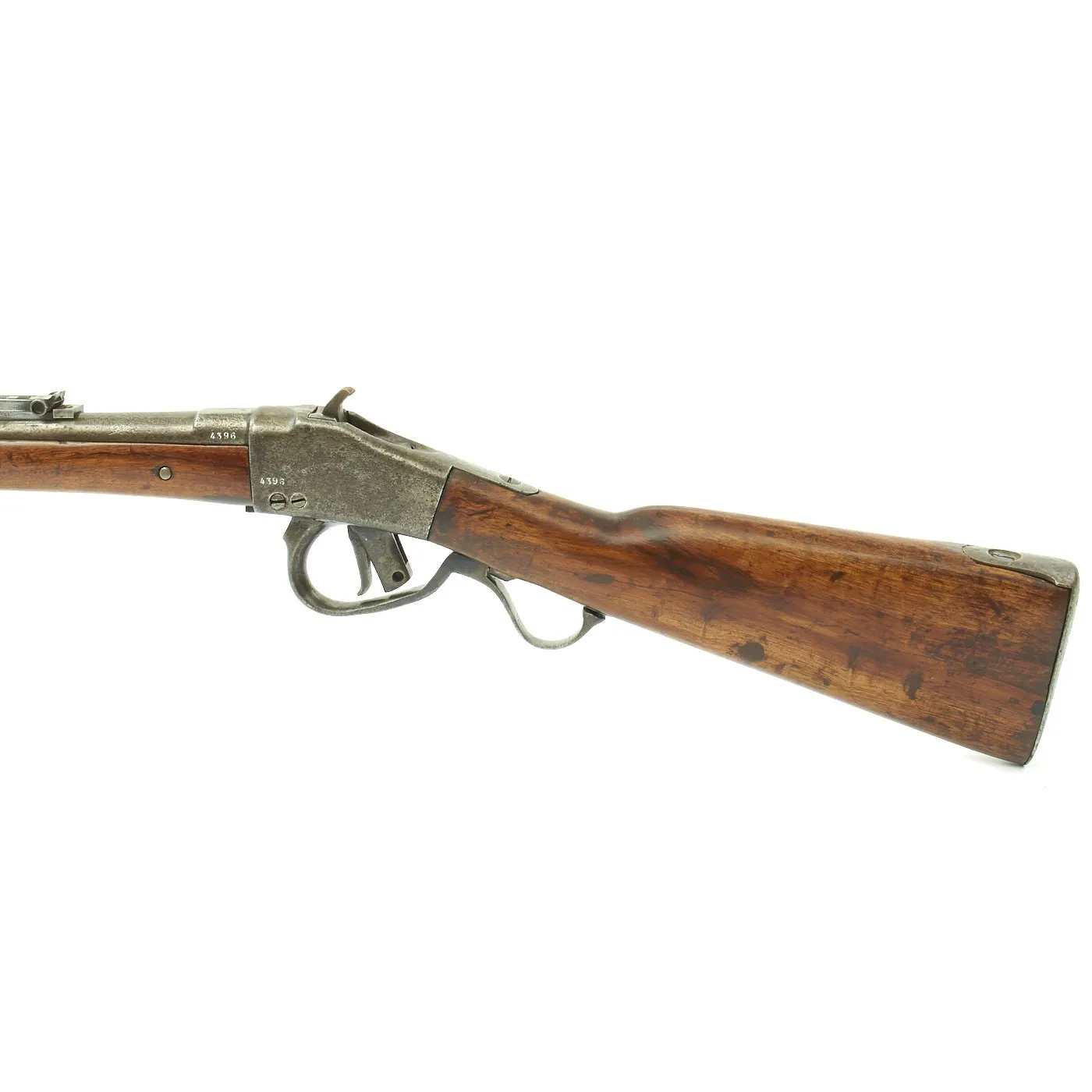 Original Belgian M-1870 Comblain Infantry Falling Block Rifle dated 1884 - Serial 113228