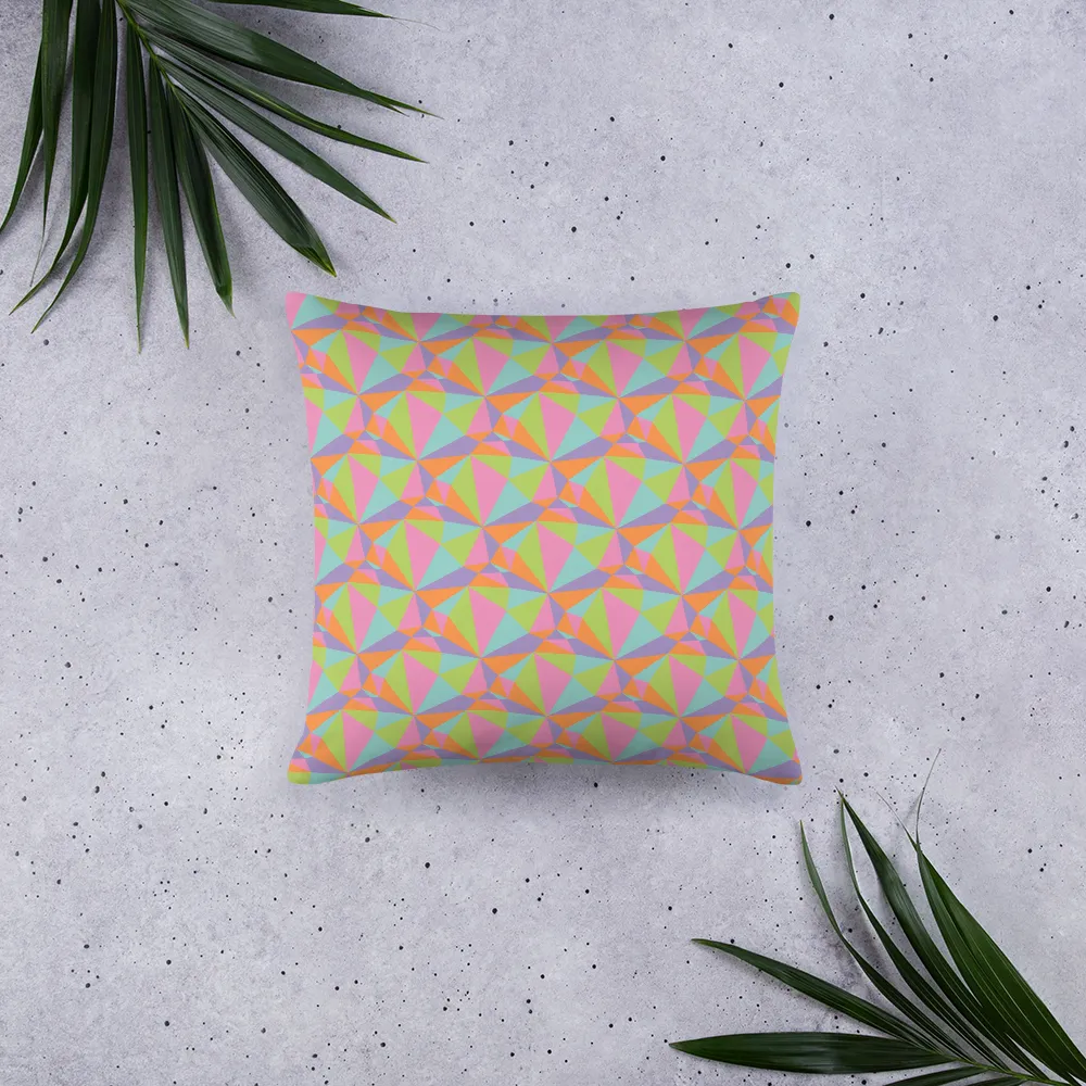 Pastel Prism Square Pillow