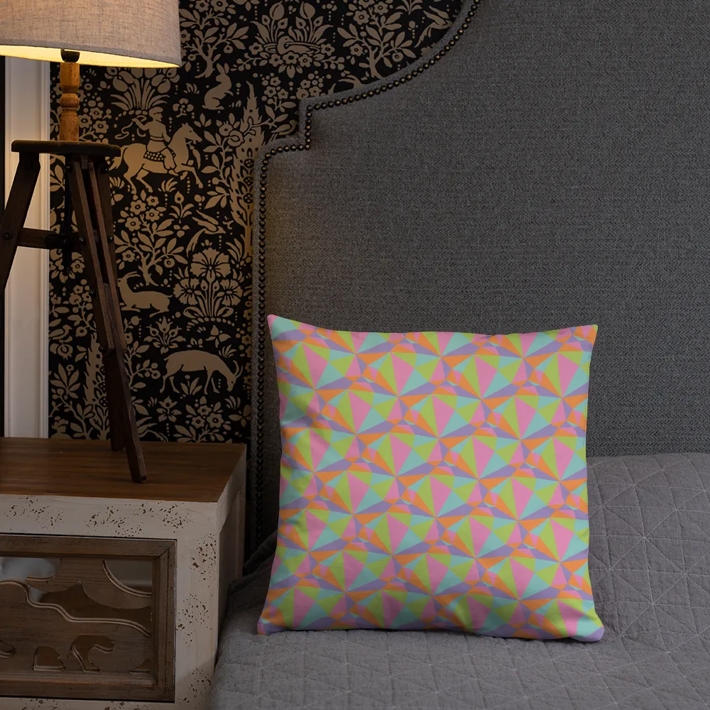 Pastel Prism Square Pillow