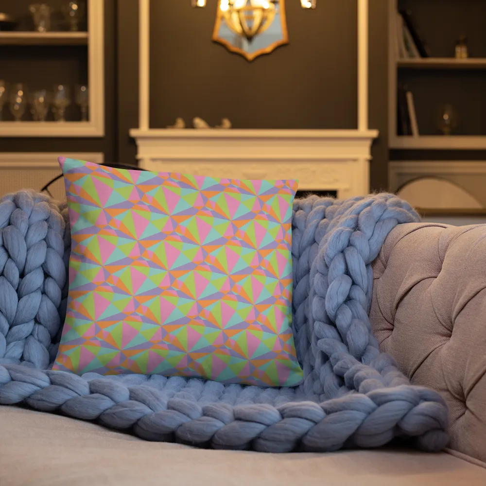 Pastel Prism Square Pillow