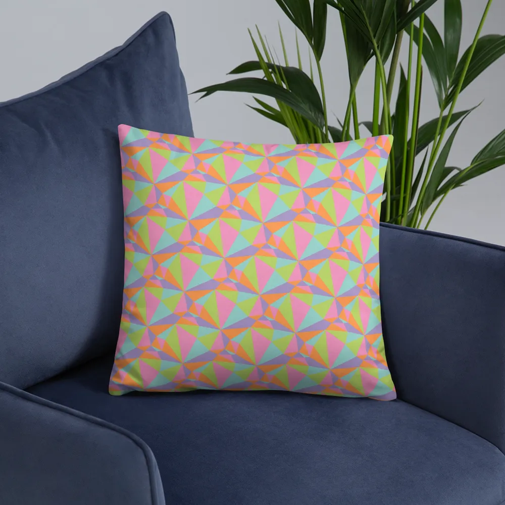 Pastel Prism Square Pillow