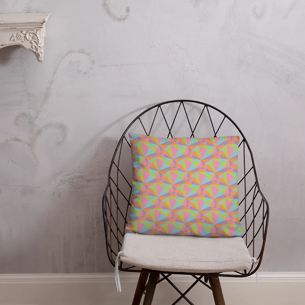 Pastel Prism Square Pillow