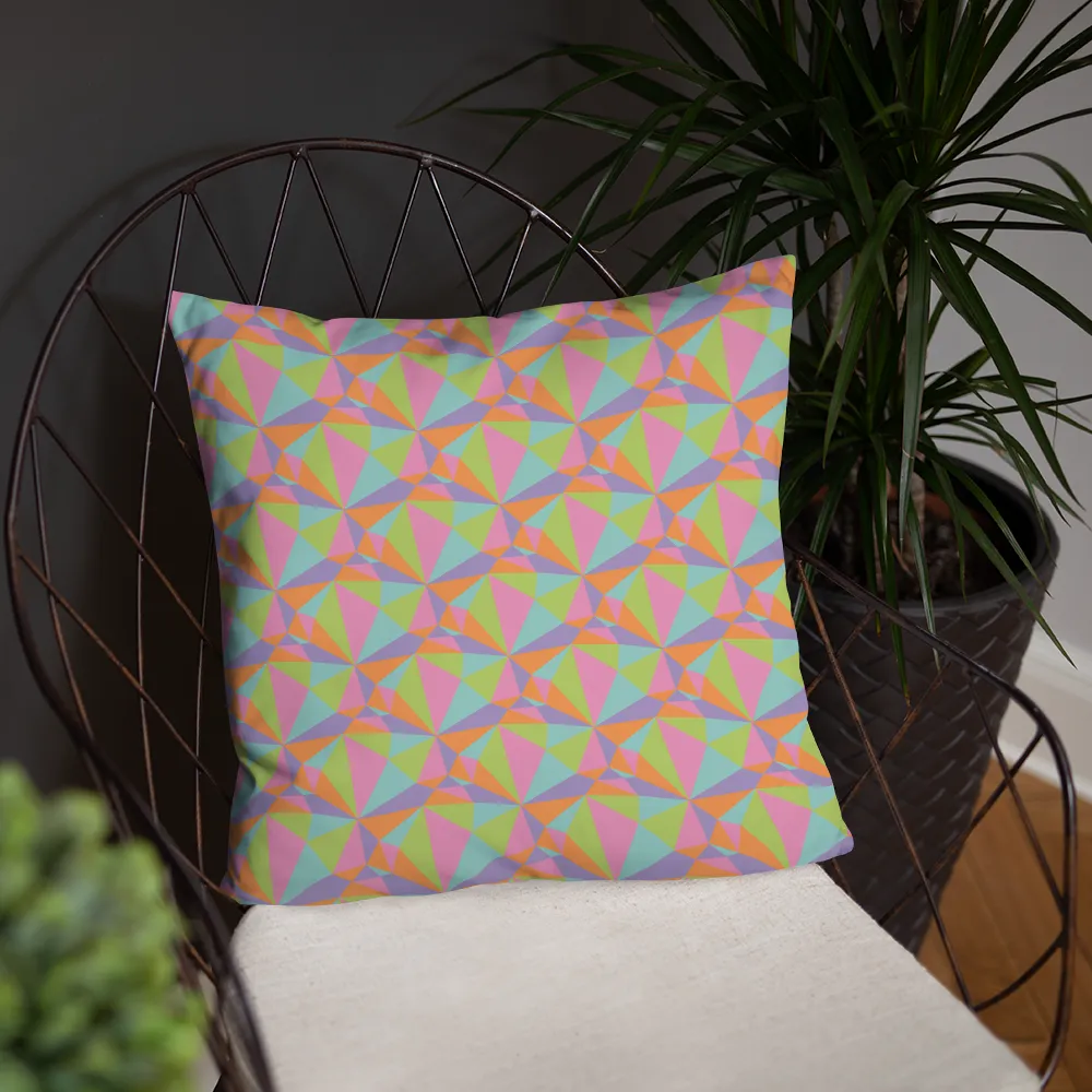 Pastel Prism Square Pillow