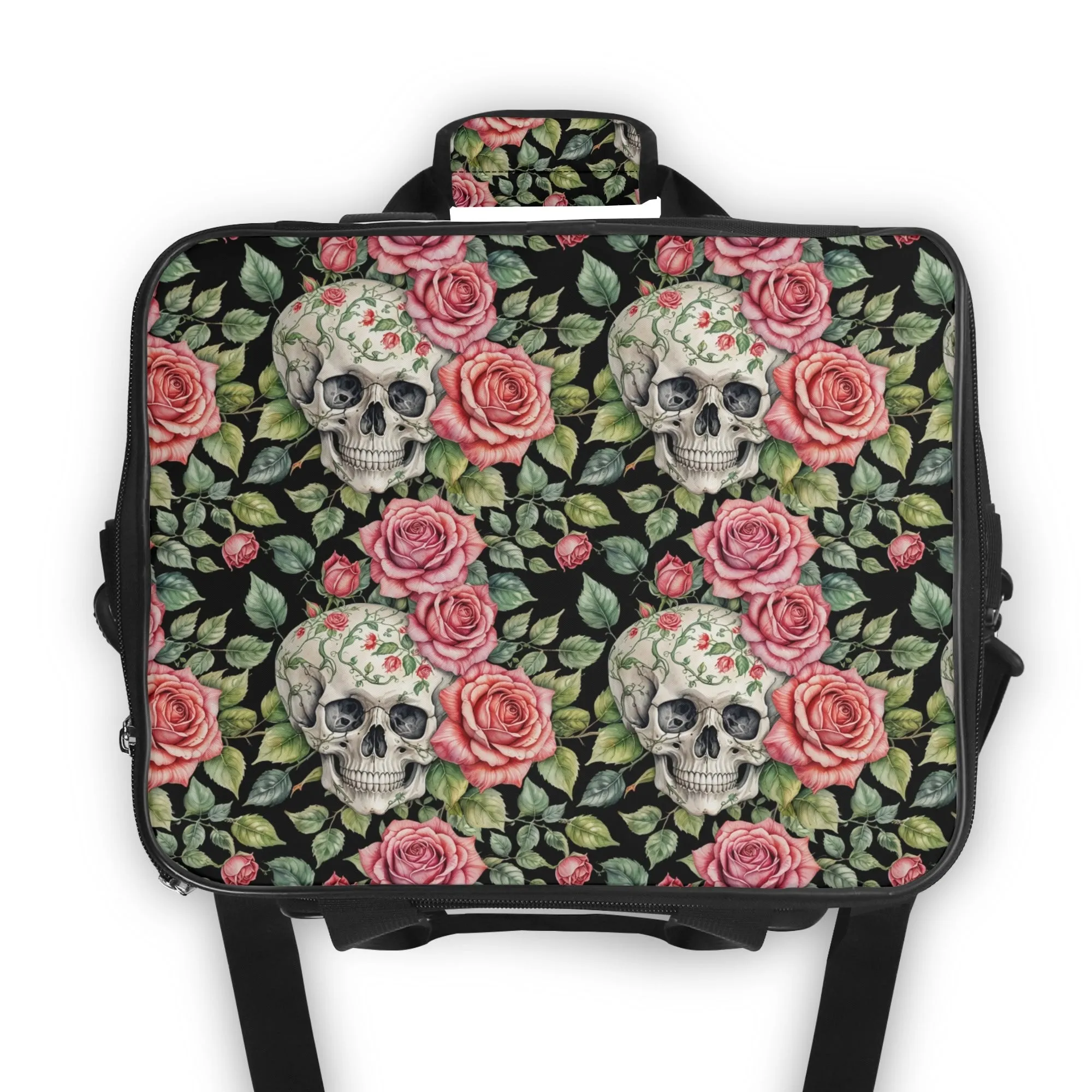 Pink Skulls Insulated Leakproof Cooler Bag Lunch Box