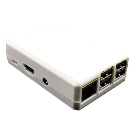 Raspberry Pi 2, 3, 3B  Closed Case, White