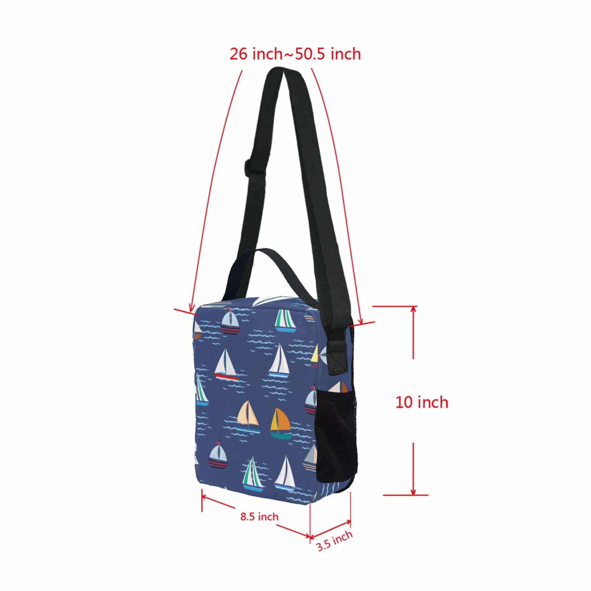 Sail Boat Lunch Bag for Kids - Durable Nylon, Thermal Insulation
