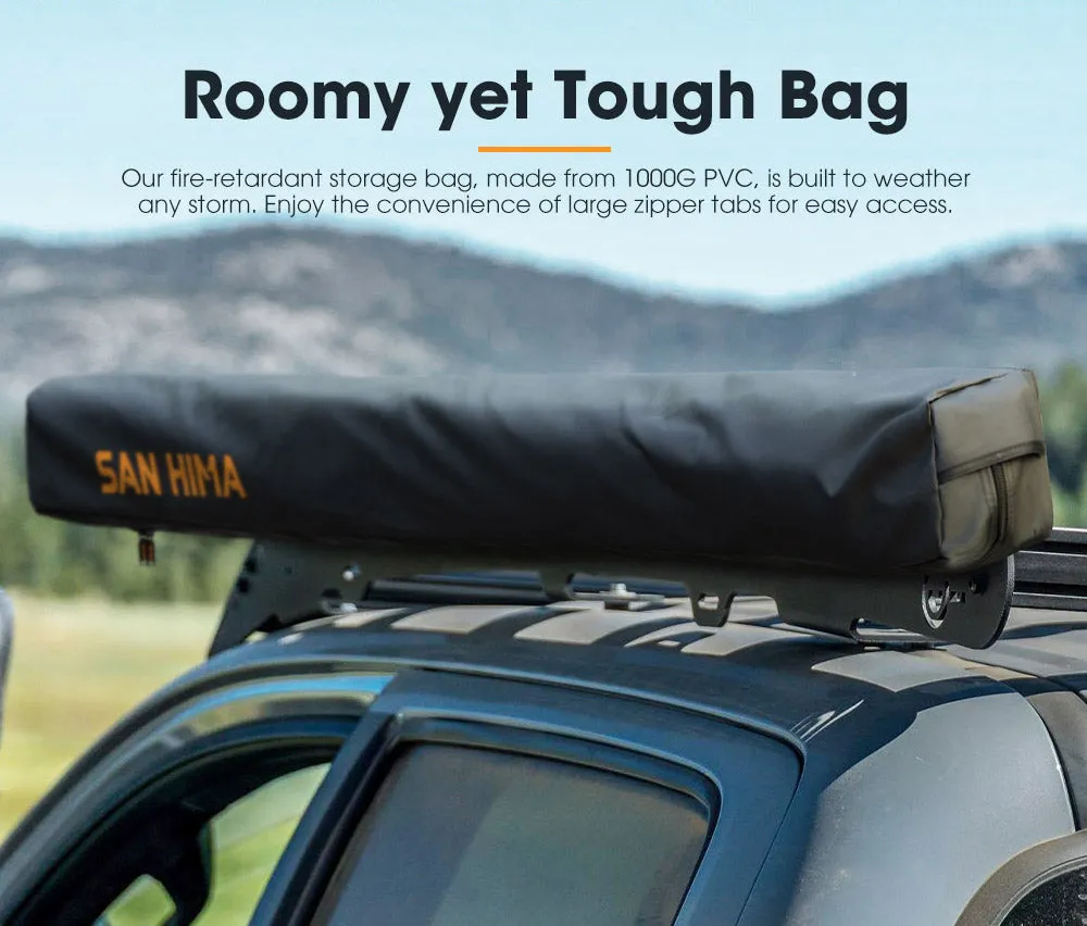 San Hima 270 Degree Free-Standing Awning 600D Double-Ripstop Oxford UPF50  4X4