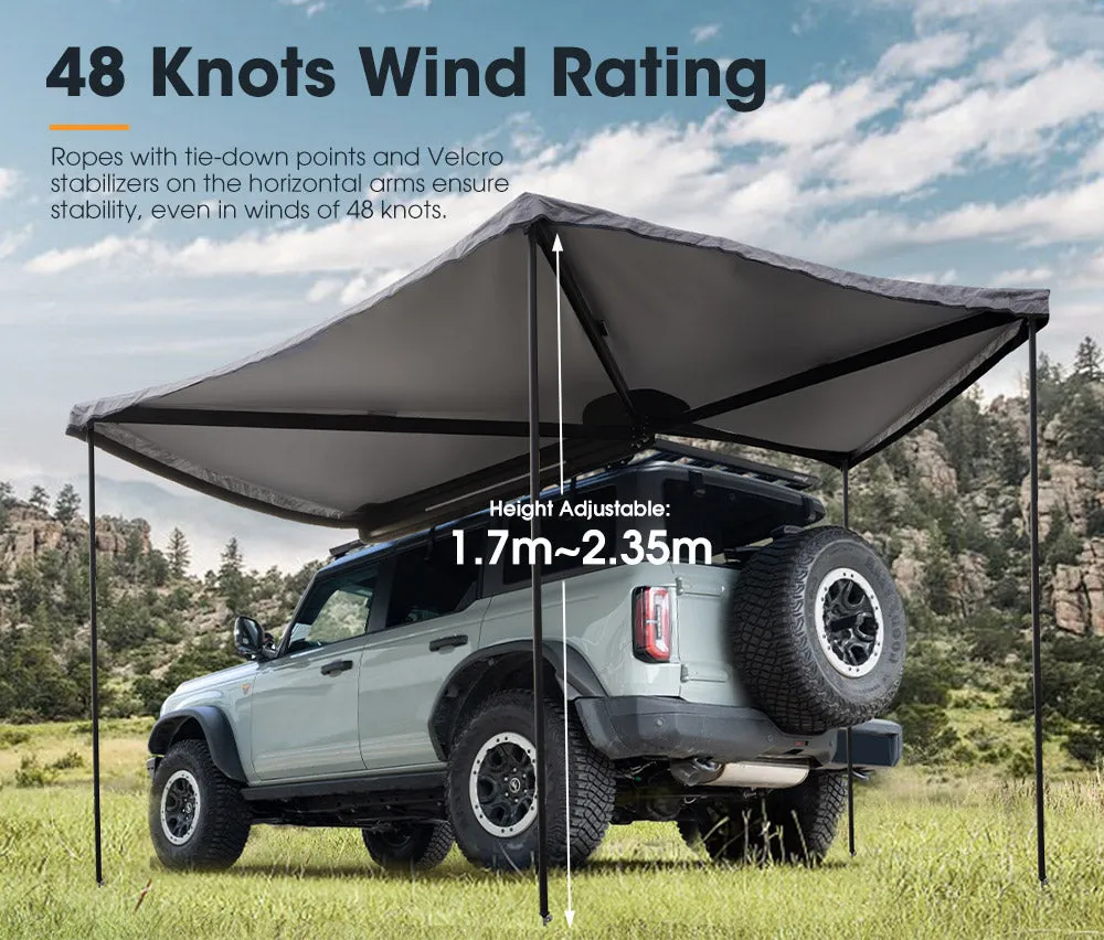 San Hima 270 Degree Free-Standing Awning 600D Double-Ripstop Oxford UPF50  4X4
