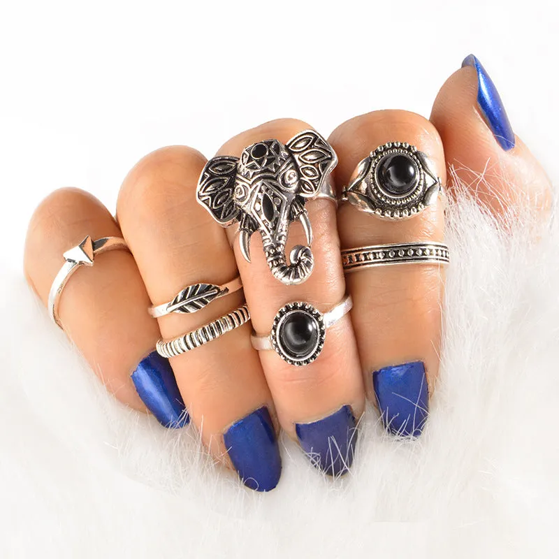 Scintillare by Sukkhi Gorgeous Oxidised Ring Combo for Women