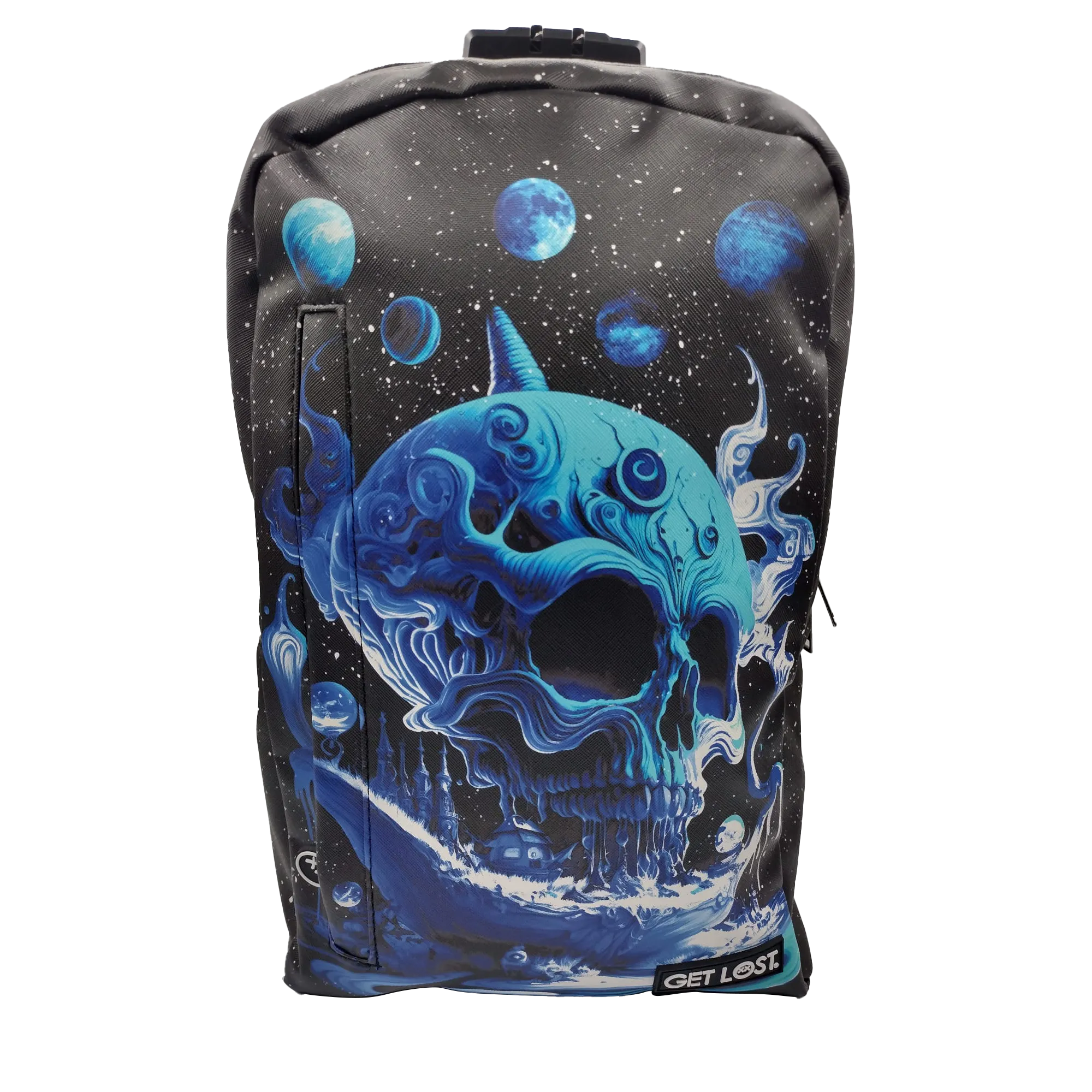Smell Proof Premium Backpacks l BLUE LOST SKULL