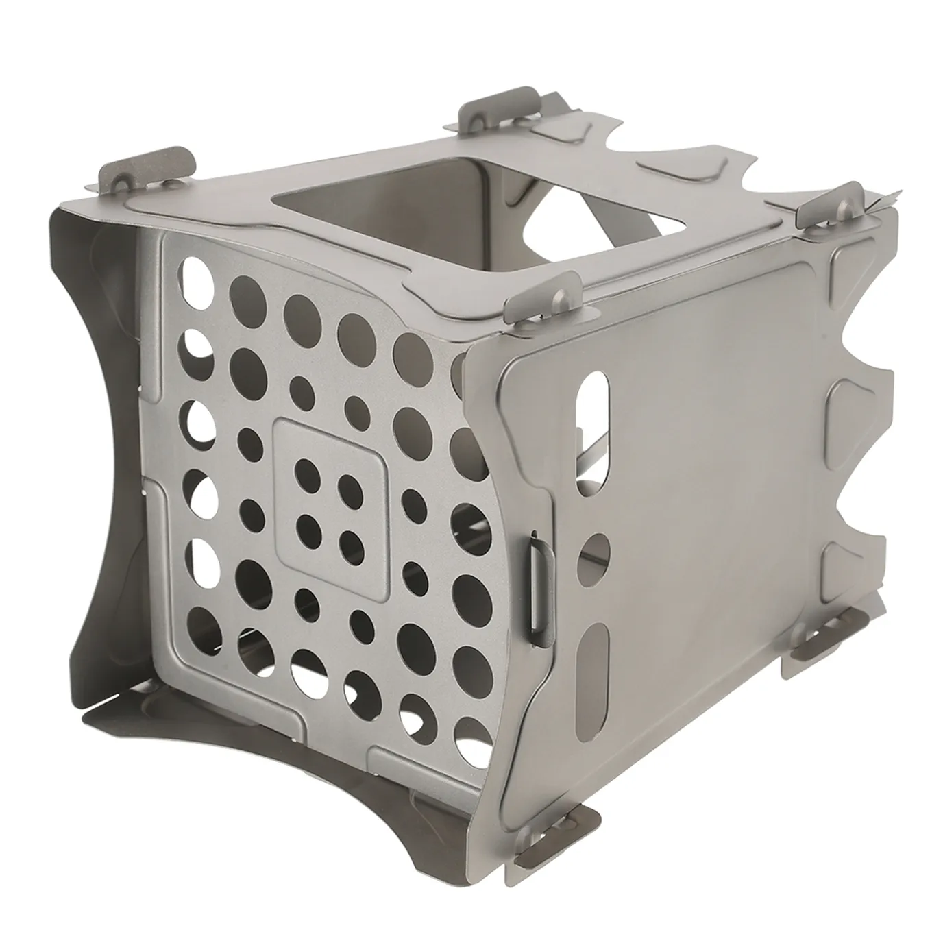 Stainless Steel Square Wood Burning Stove Lightweight And Compact Stealth Angel Survival