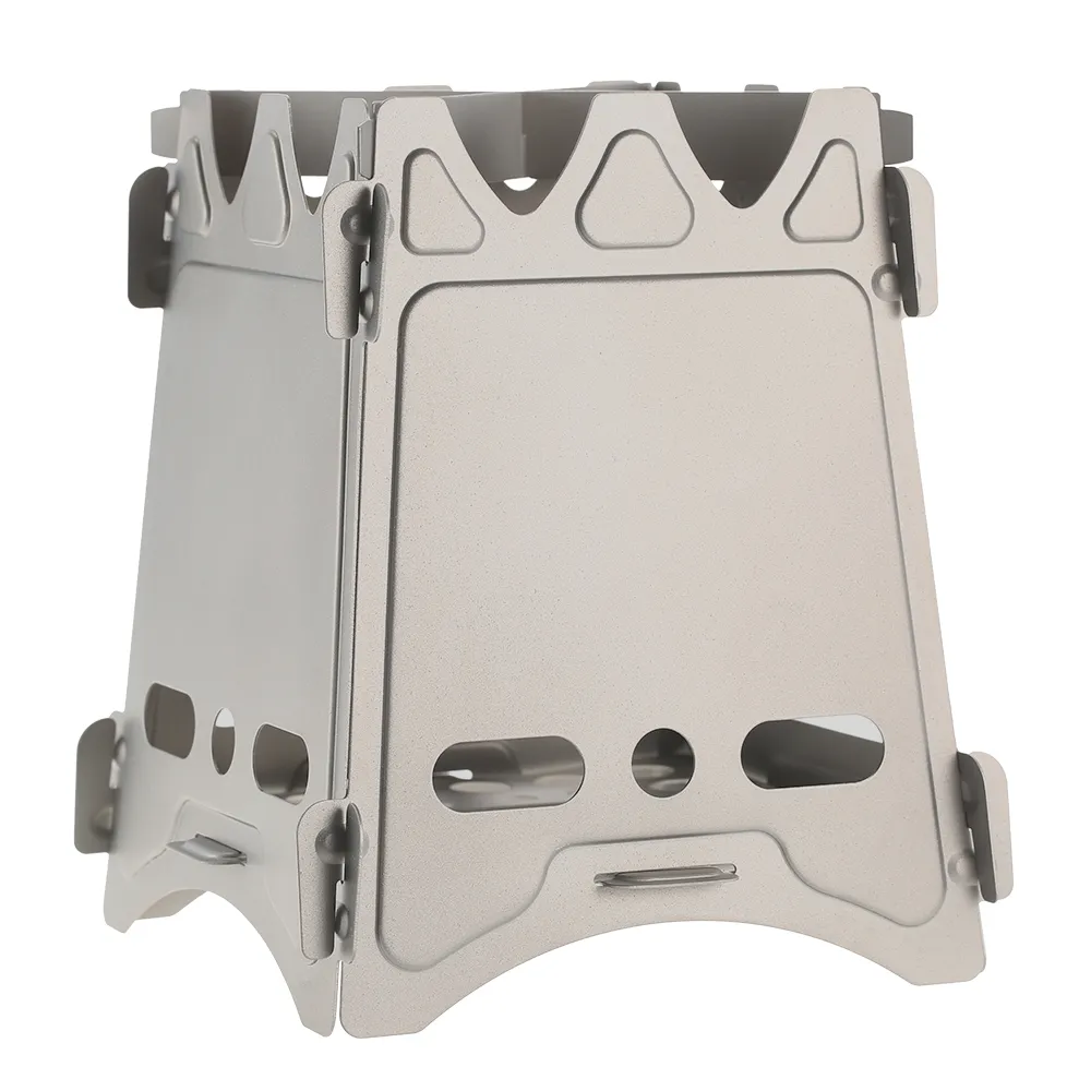 Stainless Steel Square Wood Burning Stove Lightweight And Compact Stealth Angel Survival