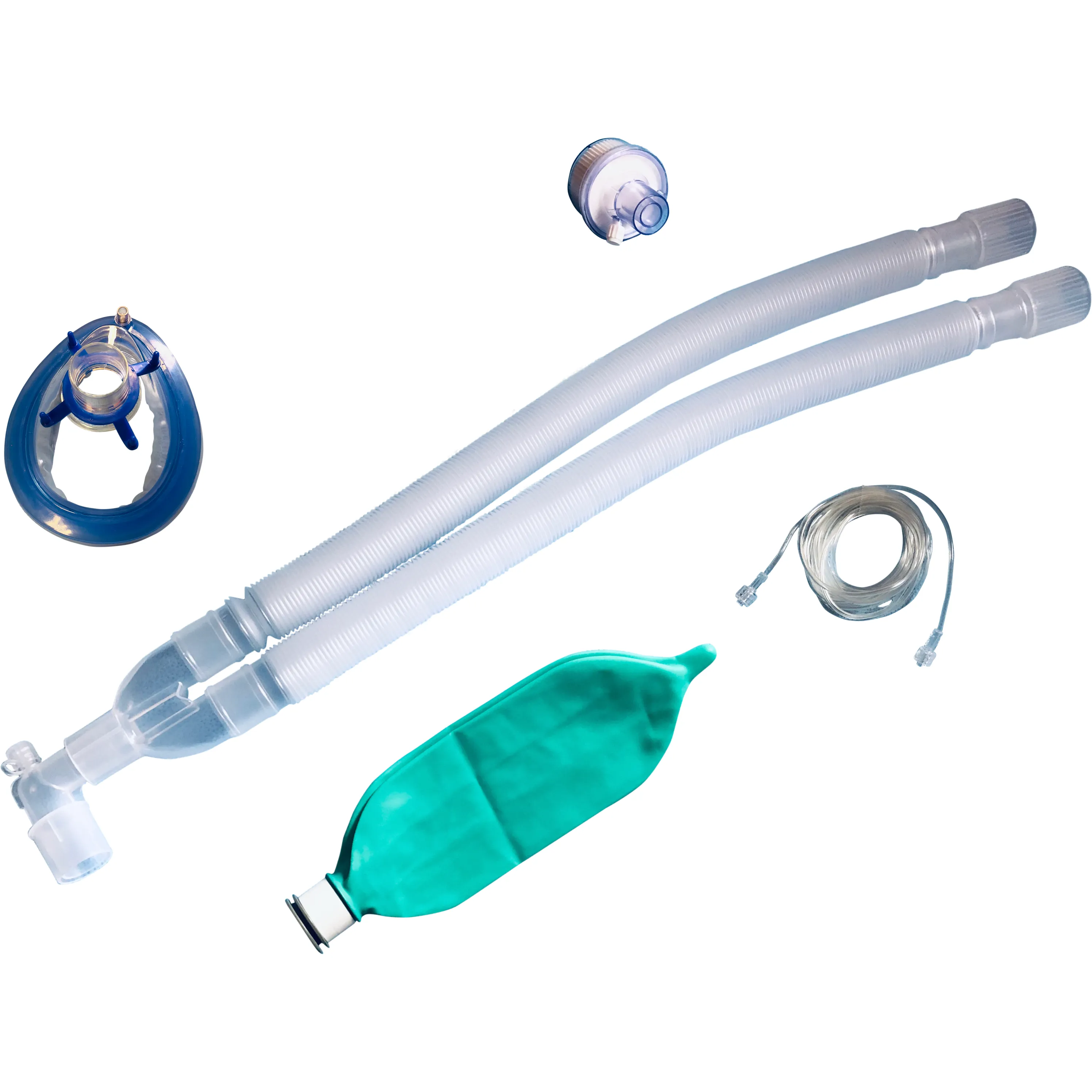 Standard Adult 60” Expandable Breathing Circuit Kit, 1 B/V Filter (Case of 25)