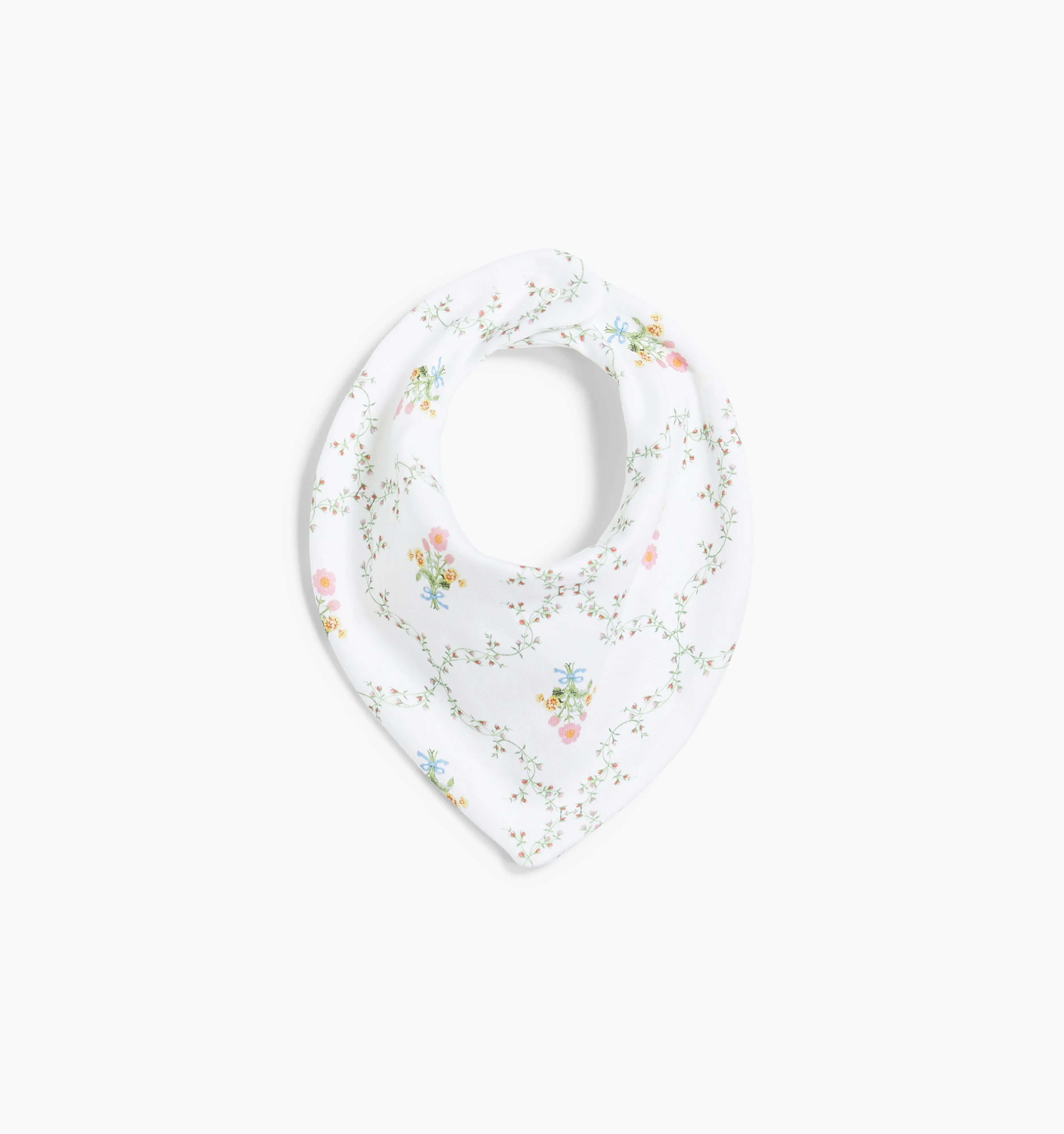 The Bandana Bib - Pastel Trellis