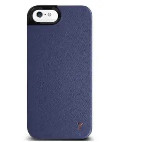 The Joy Factory Royce Premium Synthetic Leather Hardshell Case for iPhone5/5S, CSD115 (Navy)