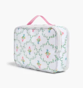 The Library Cosmetic Case - Pastel Trellis