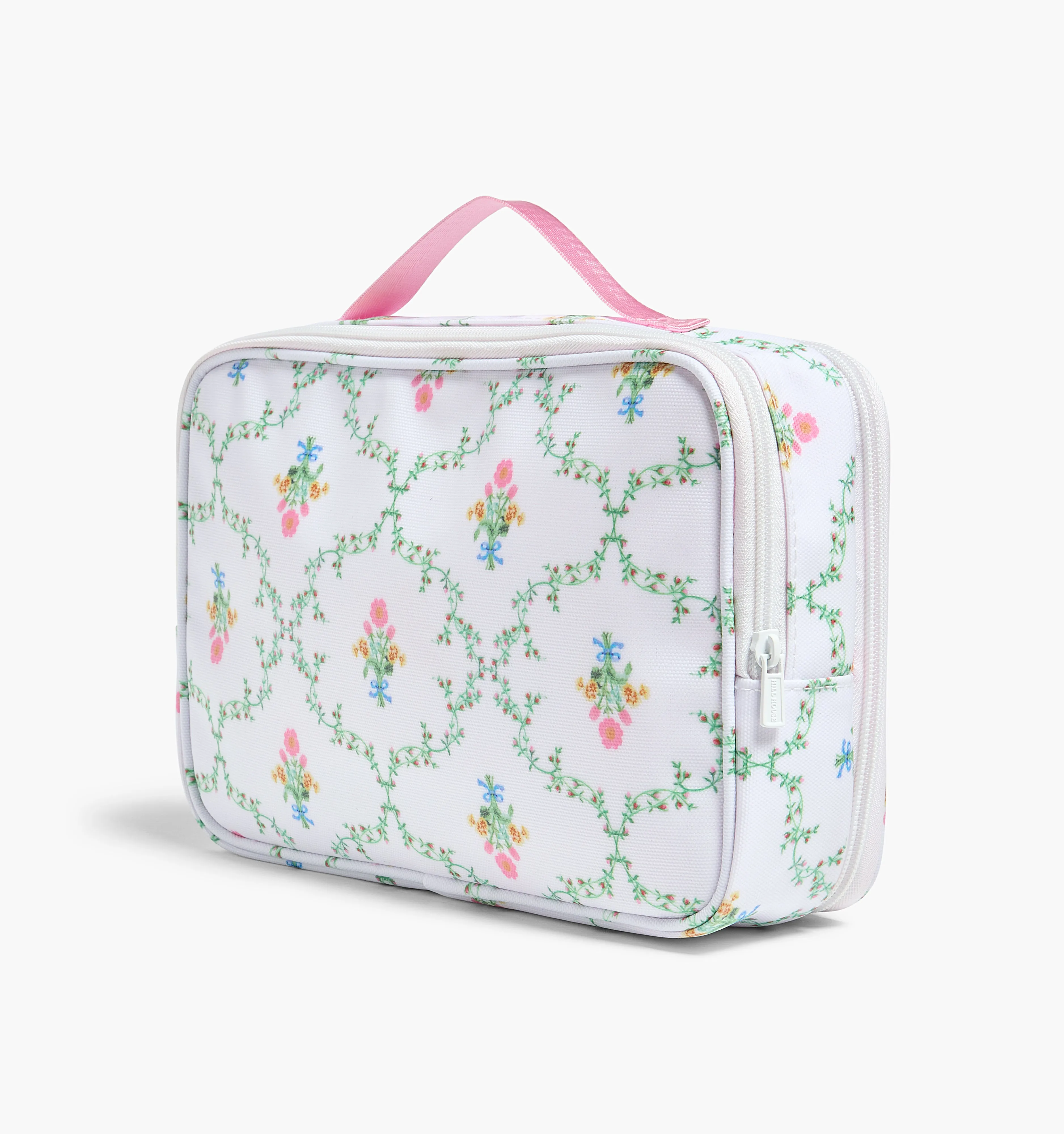 The Library Cosmetic Case - Pastel Trellis