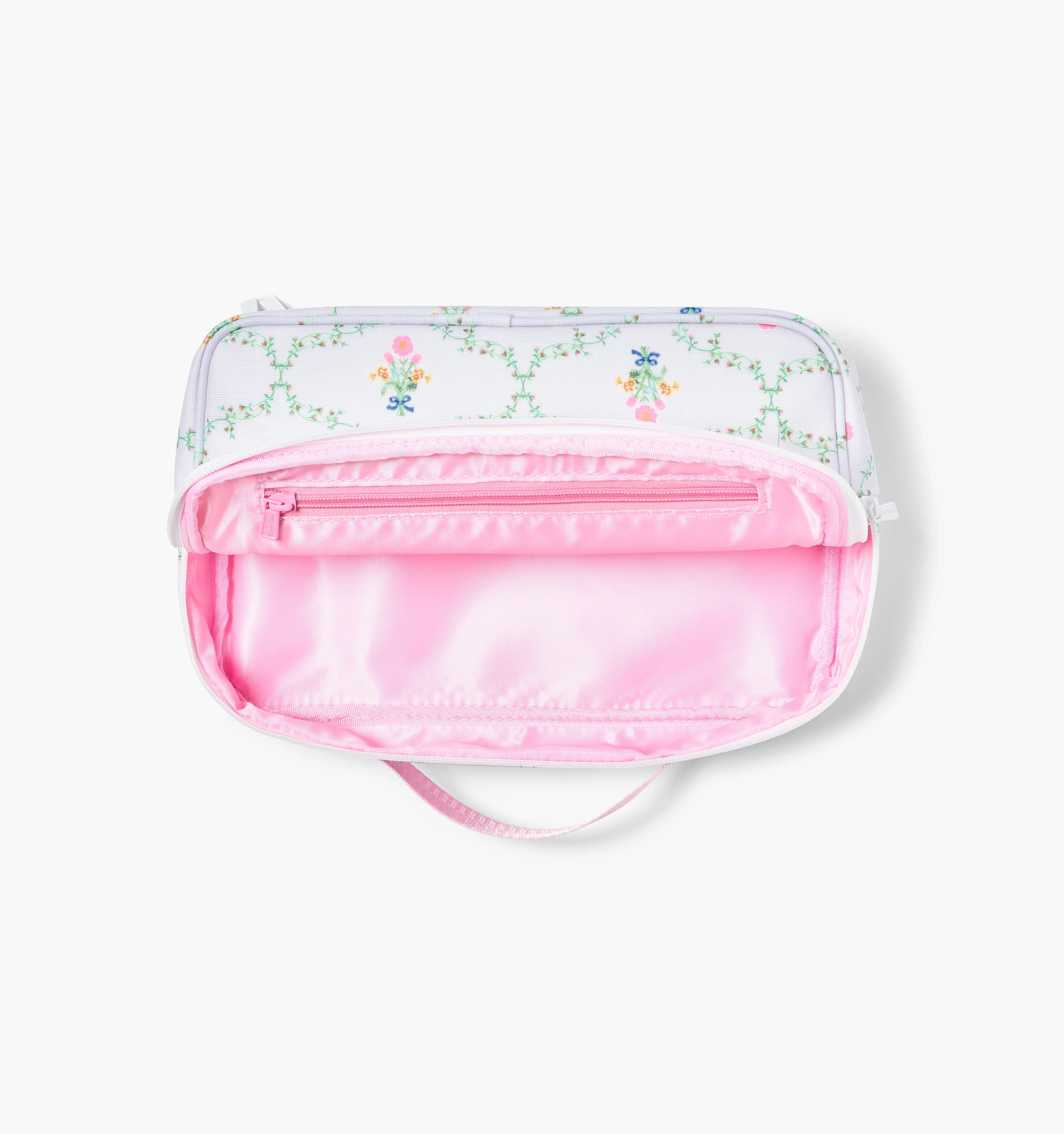 The Library Cosmetic Case - Pastel Trellis