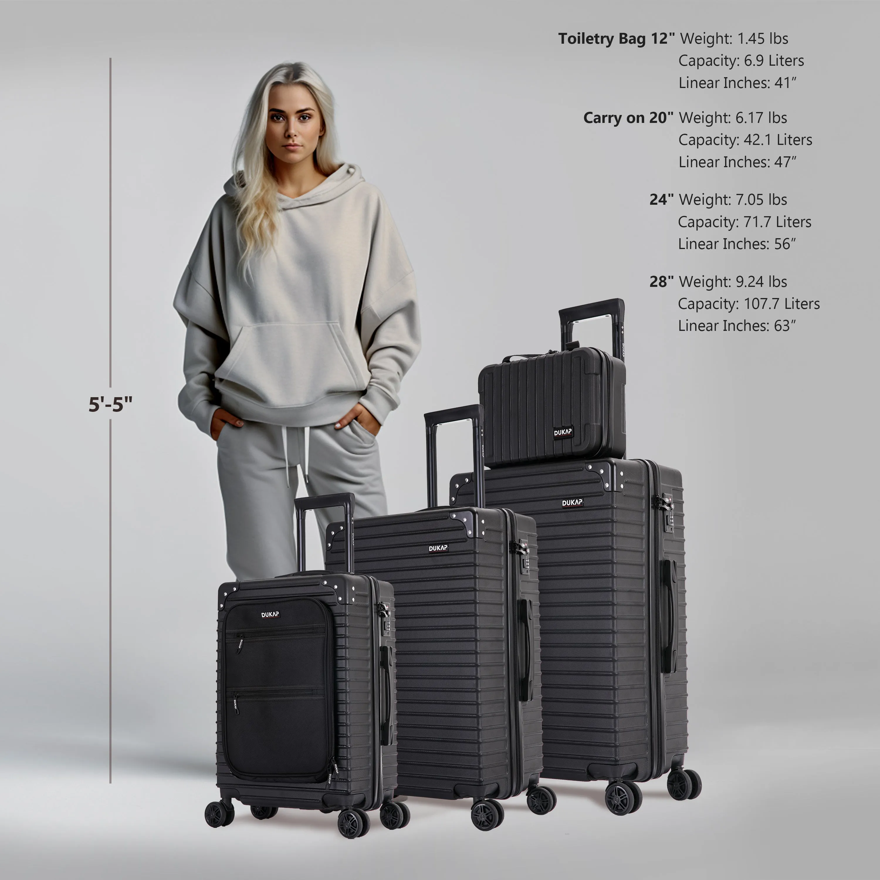 TOUR 4 Piece Set 12"/20"/24"/28"