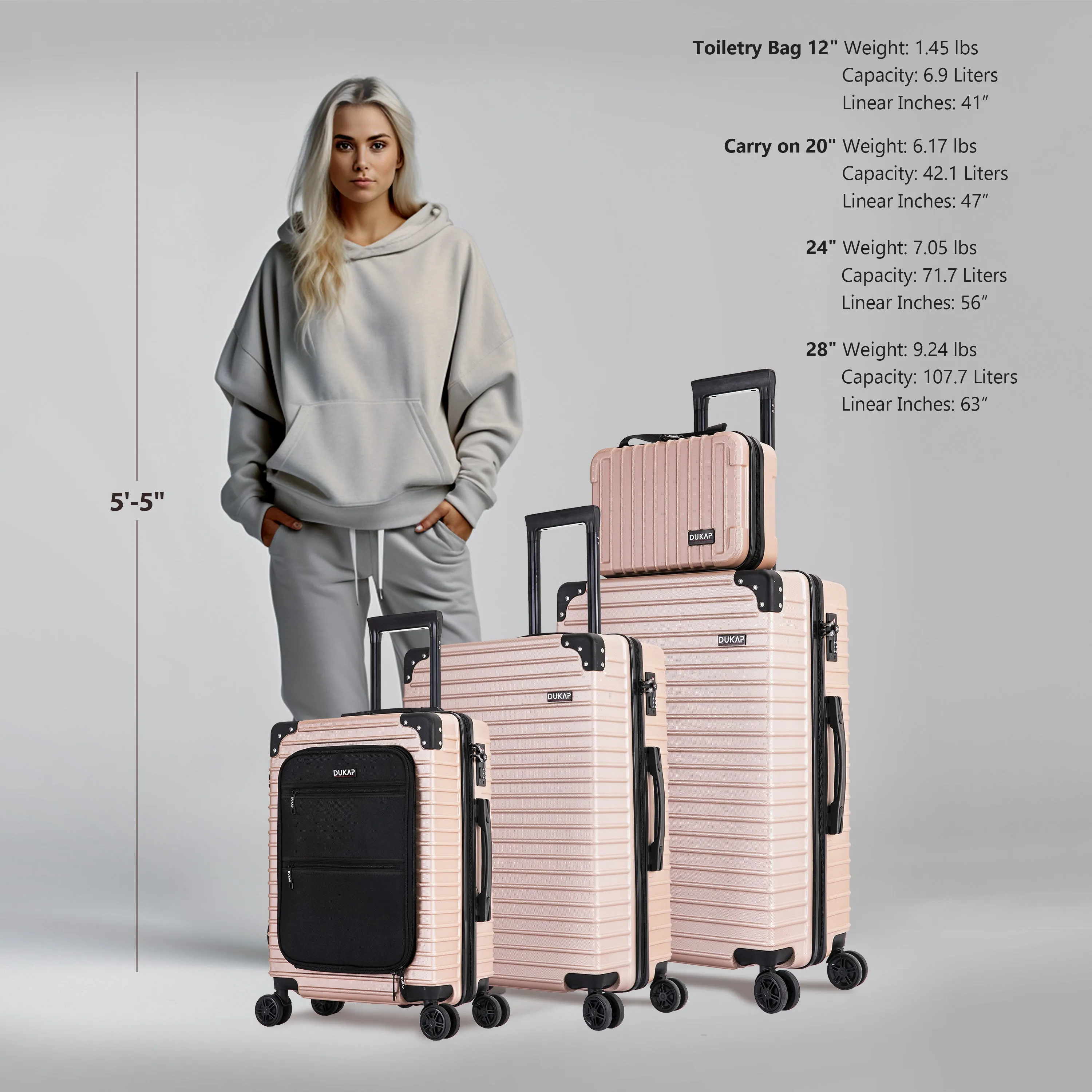 TOUR 4 Piece Set 12"/20"/24"/28"