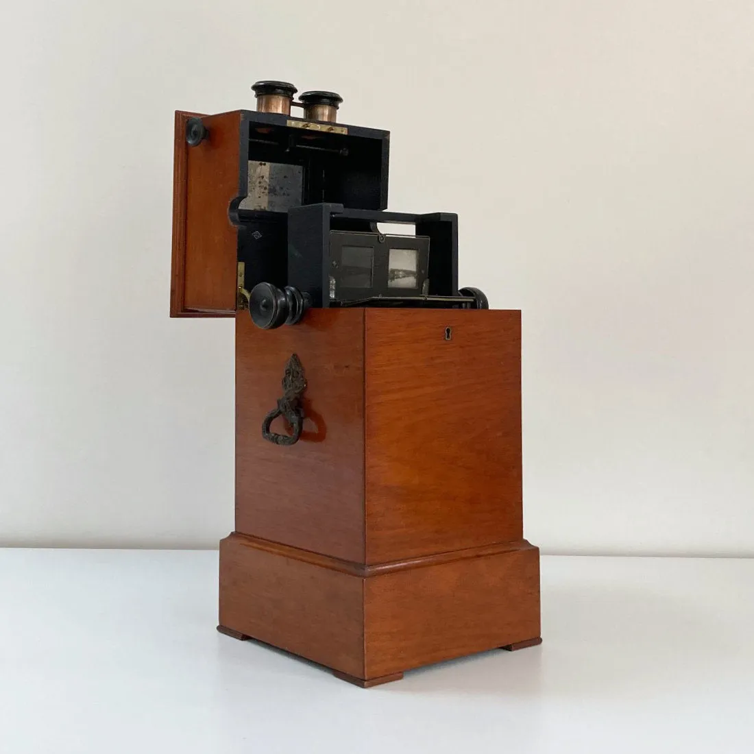 Victorian Tabletop Revolving Stereoscope by A. Mattey of Paris