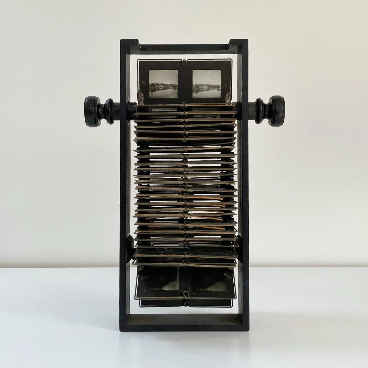 Victorian Tabletop Revolving Stereoscope by A. Mattey of Paris