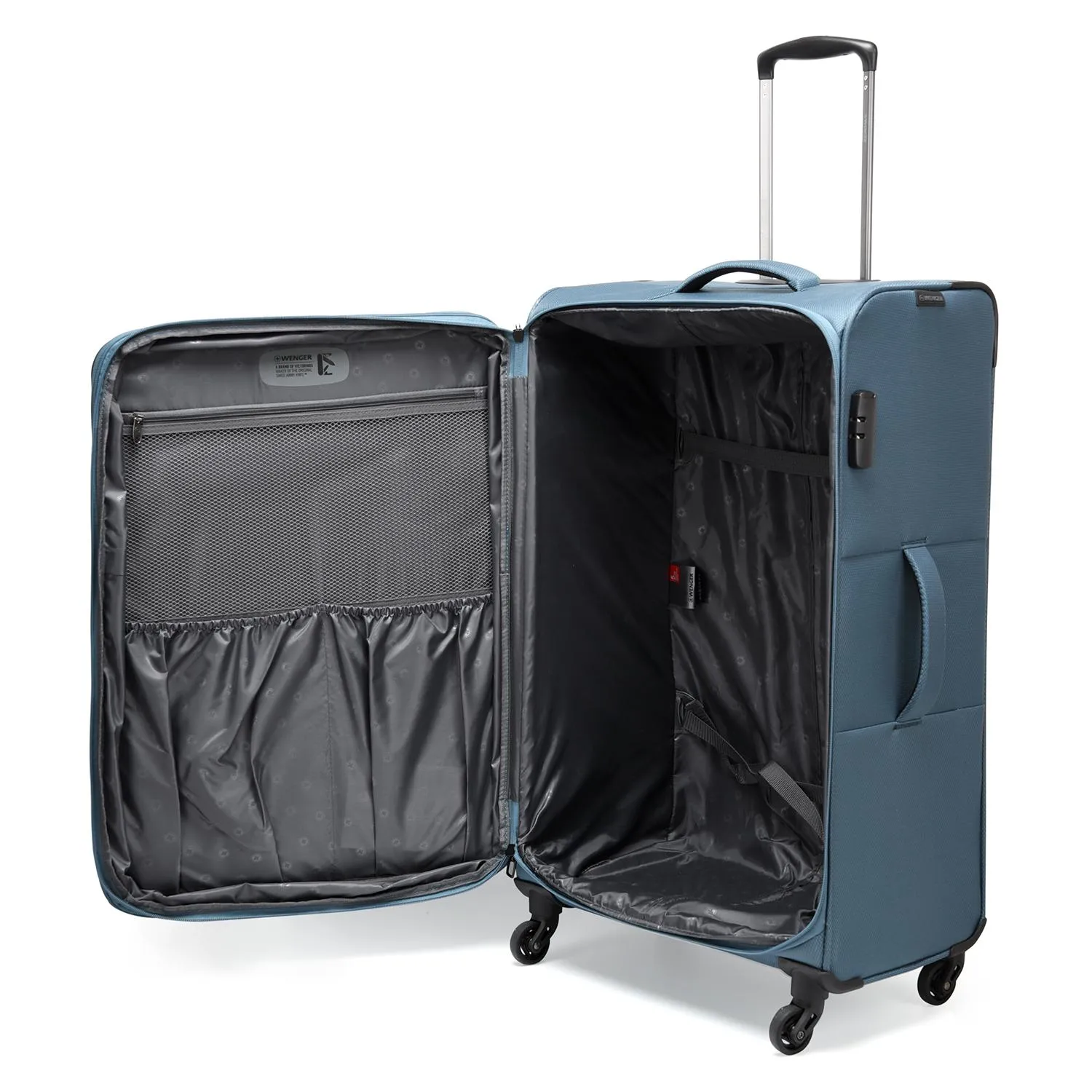 Wenger Eazy 54 68 80cm Softcase Expandable Luggage Trolley Set Of 3 - Teal