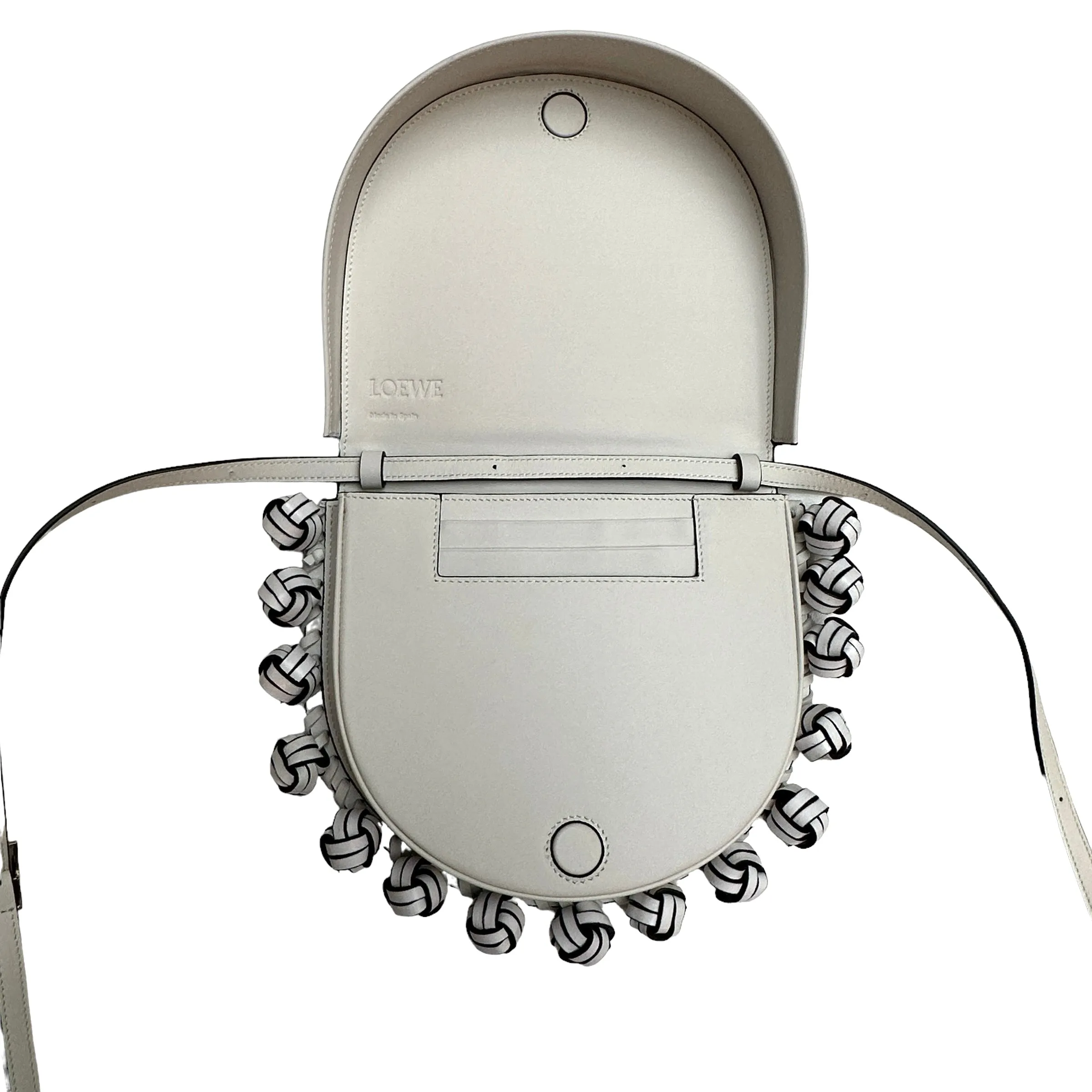 White Leather Crossbody or Belt Bag
