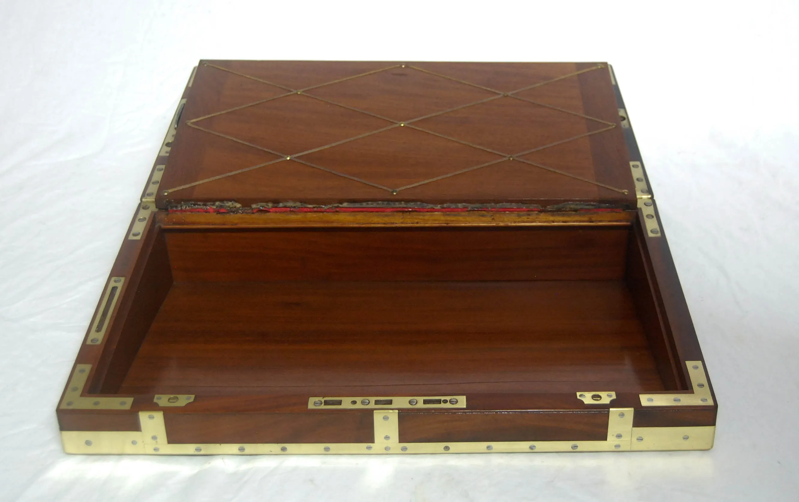 William IV Ship's Campaign Writing Slope with Secret Drawers by J Corfield, Mount Street, London