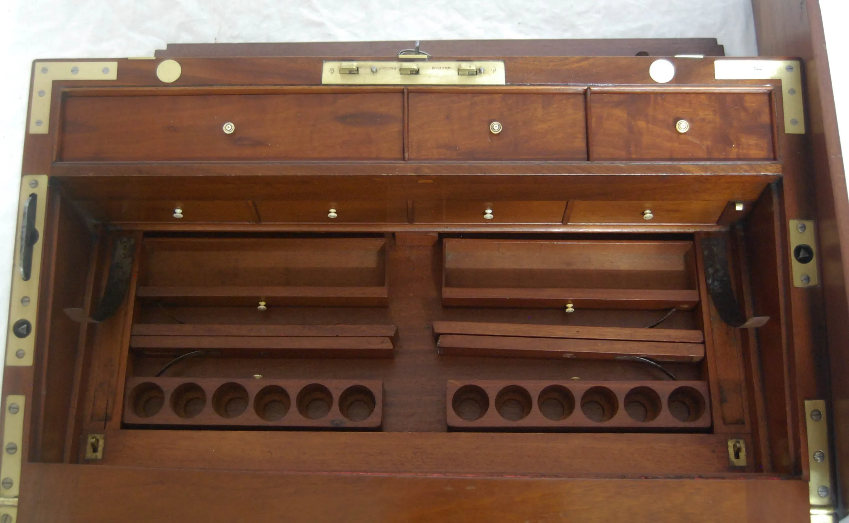 William IV Ship's Campaign Writing Slope with Secret Drawers by J Corfield, Mount Street, London