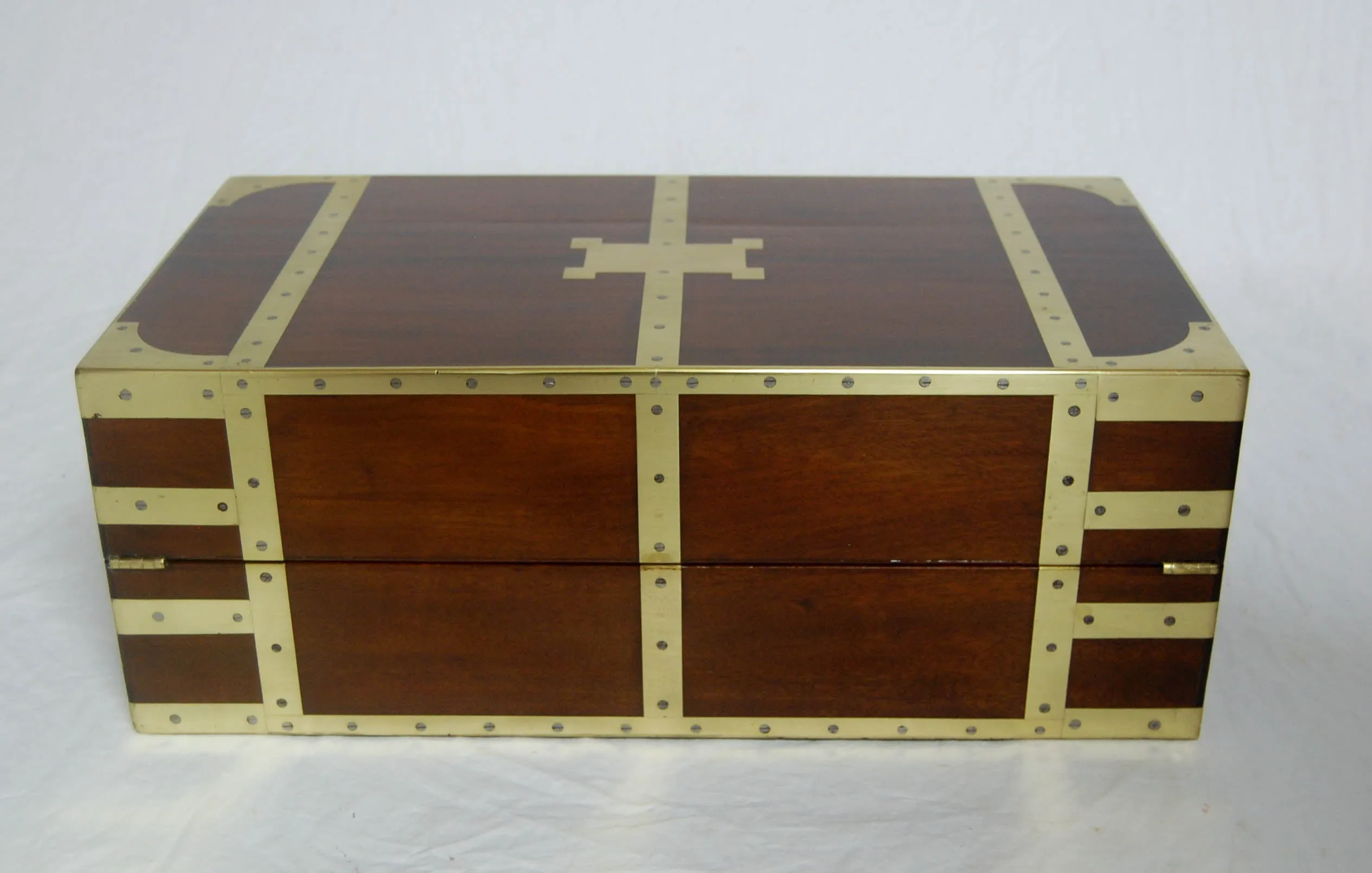 William IV Ship's Campaign Writing Slope with Secret Drawers by J Corfield, Mount Street, London